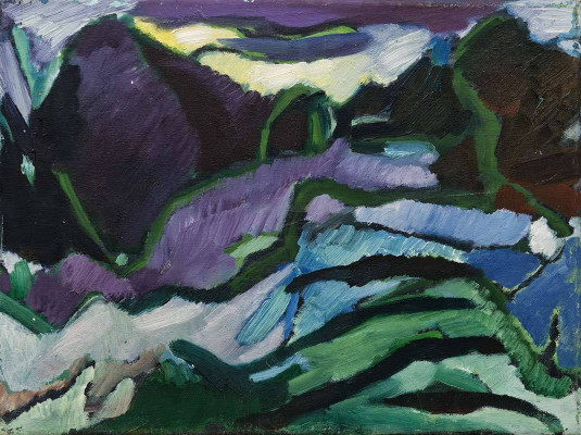 Midele Schade, Melancholie, 2008 <br /> Öl auf Leinwand, 30 x 40 cm, Rahmen optional 20 € <br /><strong> Startpreis 300 € </strong>