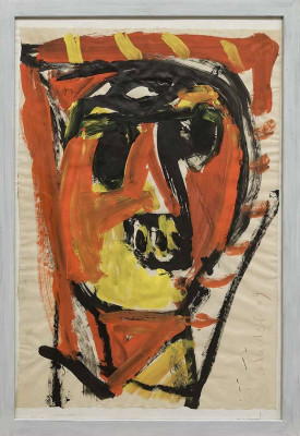 Horst Hussel, o.T., 2009 <br /> Gouache, 56 x 38 cm, Rahmen optional 20 <br /><strong> Startpreis 360 € </strong>