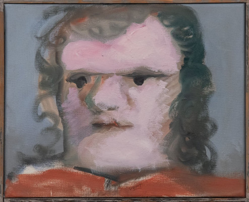 Hans Vent, Kopf, 2011 <br /> Öl auf Leinwand, 24 x 30 cm, <br /><strong> Startpreis 260 € </strong>