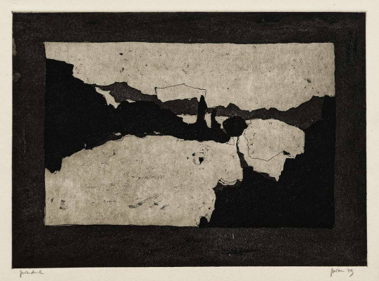 Christine Perthen, Abendlandschaft, 1979 <br /> Aquatinta, 21,5x27 cm, Probedruck <br /><strong> Startpreis 50 € </strong> <br /><strong>VERKAUFT</strong>