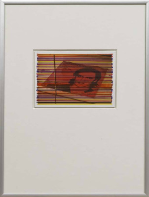 Klaus Fuchs, o. T. (Sonderzug nach Pankow), 2025 <br /> Zeichnung auf Fotografie, 11,5 x 16,5 cm, Rahmen optional 20 <br /><strong> Startpreis 100 € </strong><br /><strong>VERKAUFT</strong>