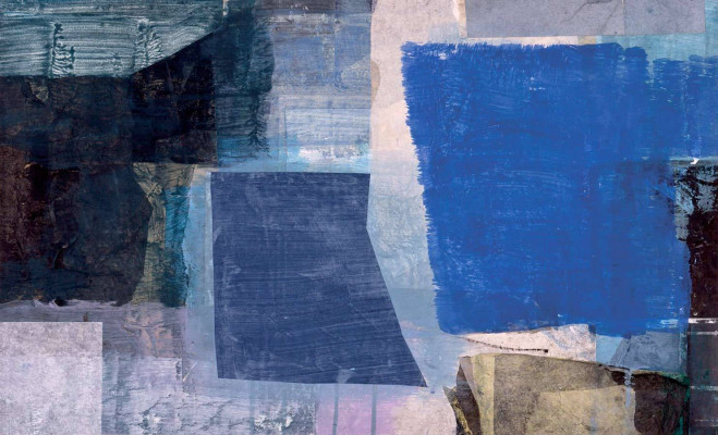 Annette Gundermann, Trauergondel, 2008 <br /> Mischtechnik auf Papier, 37 x 60 cm, im Passepartout Rahmen optional 60 € <br /><strong> Startpreis 670 € </strong>