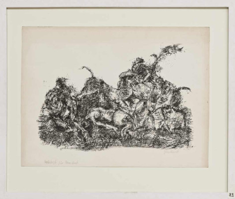 Horst Zickelbein, Dars, 1967 <br /> Litho, 37 x 50 cm <br /><strong> Startpreis 100 € </strong><br /><strong>–VERKAUFT–</strong>