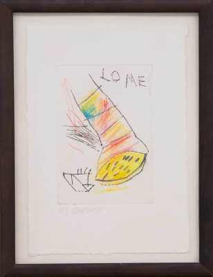 Lilo Karsten, Lome, 2007 <br /> Radierung Coloriert, 20 x 15 cm <br /><strong> Startpreis 108 € </strong><br /> Rahmen optional 15 €