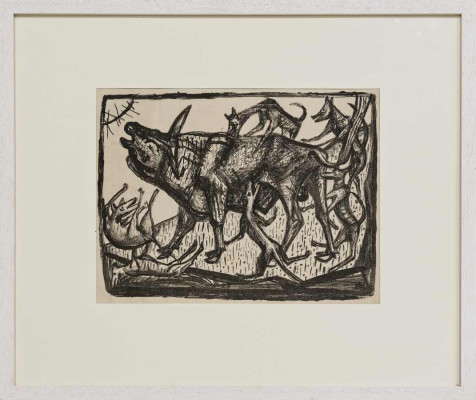 Waldemar Grzimek, o.T., o.J. <br /> Litho, 27 x 36 cm <br /><strong> Startpreis 130 € </strong><br /><strong>–VERKAUFT–</strong>