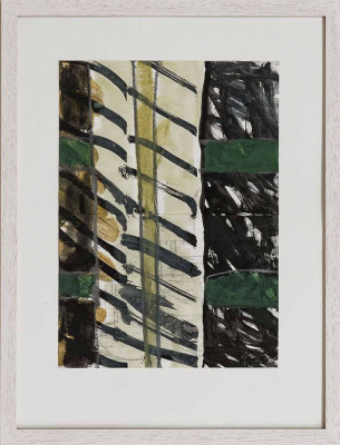 Gudrun Poetzsch, o.T. I, 2018 <br /> Acryl/ Papier, 29 x 21 cm <br /><strong> Startpreis 270 € </strong><br /> Rahmen optional 20 €