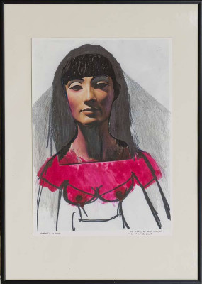 NÄNZI Die Königin der Nacht, 2010 <br /> bearbeiteter Pigmentdruck auf Photorag, 42 x 29,5 cm <br /><strong> Startpreis 450 € </strong><br /> Rahmen optional 40 €