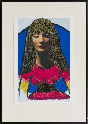 NÄNZI Was habe ich mit Beuys am Hut, 2011 <br /> Pigmentdruck auf Photorag, 41,8 x 29,6 cm <br /><strong> Startpreis 300 € </strong><br /> Rahmen optional 40 €