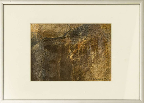 Marguerite Blume-Cardenas, Stein-Bruch, 2006 <br /> Mischtechnik, 12 x 17 cm<br /><strong> Startpreis 190 € </strong><br /> Rahmen optional 15 €