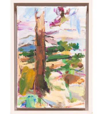 Denise Richardt, Kleine französische Landschaft, 2019 <br /> Öl auf Leinwand, 30 x 20 cm <br /><strong> Startpreis 880 € </strong><br /> Rahmen optional 50 €