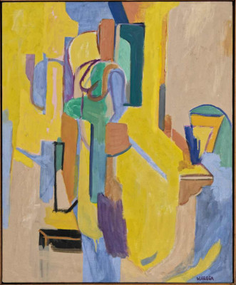 Wolfgang Leber, o.T., o.J. <br /> Öl/ Acryl auf Leinwand, 80 x 66 cm<br /><strong> Startpreis 2000 € </strong>
<br /><strong>–VERKAUFT–</strong>