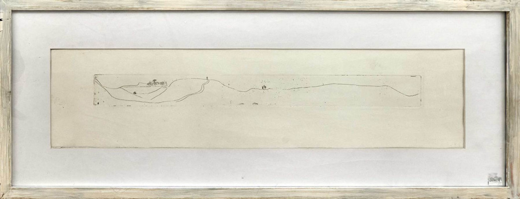 Gerhard Altenbourg, o.T. (Schnepentaler Suite), 1980er<br />Kaltnadelradierung, 4,8 x 49,8 cm<br /><strong>Startpreis 200 € <br /><span style="color:#FF0000;"><strong> verkauft</strong></span>
</strong>, inklusive Rahmen, Probedruck