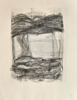 Gerhard Altenbourg, Wurzel Melancolia, 1971 <br />Zweifarbige Lithografie, 47 x 31,5 cm<br /><strong>Startpreis 300 € </strong><br /><span style="color:#FF0000;"><strong> verkauft</strong></span>