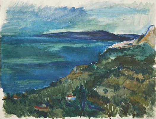 Fritz Duda, Baltschik um, 1968 <br />Öl auf Karton, 42 x 56 cm <br /><strong>Startpreis 200 € </strong><br /><span style="color:#FF0000;"><strong> verkauft</strong></span>