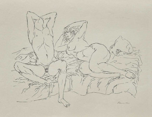 Fritz Cremer, Liebespaar/Bett, 1966 <br />Lithografie, 35 x 48 cm ca. 10 <br /><strong>Startpreis 70 € </strong><br /><span style="color:#FF0000;"><strong> verkauft</strong></span>