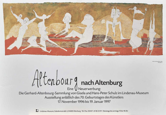 Gerhard Altenbourg, Ausstellungsplakat, 1970/81<br />Farboffset, 60 x 84 cm <br /><strong>Startpreis 20 € </strong><br /><span style="color:#FF0000;"><strong> verkauft</strong></span>
