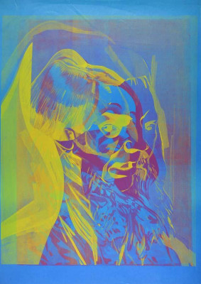 Matthias Heidenreich, Russen, 2019<br />Siebdruck, 75 x 50 cm, 1/3<br /><strong>Startpreis 140 € </strong>