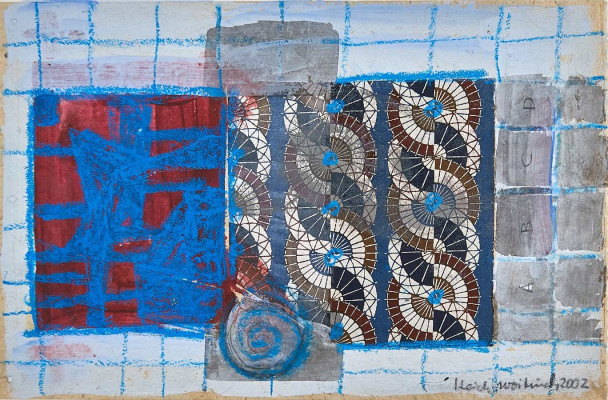 Heidi Woitinek, o.T., 2002 <br />Mischtechnik auf Papier, 32 x 38 cm<br /><strong>Startpreis 120 € </strong>