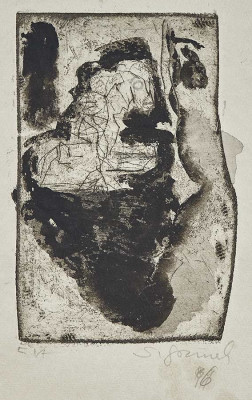 Sabina Grzimek, 1996 <br />Radierung, 13 x 8 cm<br /><strong>Startpreis 60 € </strong>