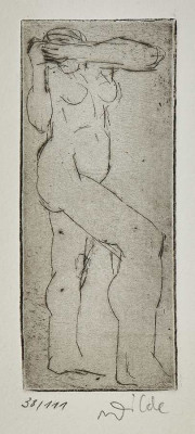 Berndt Wilde<br />Radierung, 10 x 4 cm, 38/111<br /><strong>Startpreis 45 €</strong>