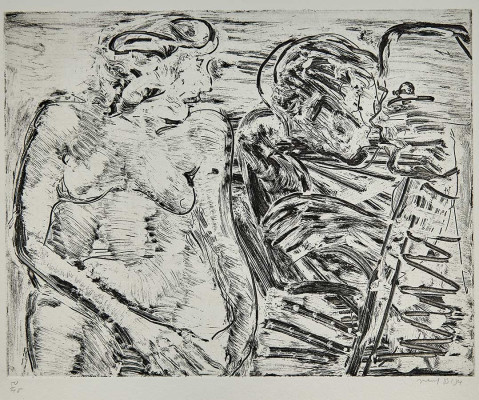 Hans Vent, 1983<br />Radierung, 25 x 32 cm, 45/50<br /><strong>Startpreis 120 €</strong>