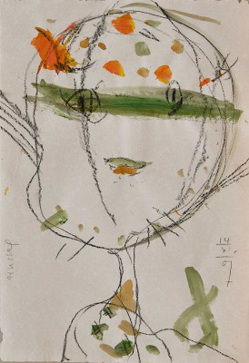 Horst Hussel, o.T. -1 <br /> Michtechnik auf Papier, 50 x 34,5 cm <br /><strong>Startpreis 350 € </strong><br /><span style="color:#FF0000;"><strong> verkauft</strong></span>