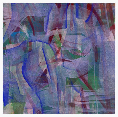 Monika Meiser, o.T. <br /> Pigment/Acryl auf Papier, 25 x 25 cm <br /><strong>Startpreis 320 € </strong> inclusive Rahmen