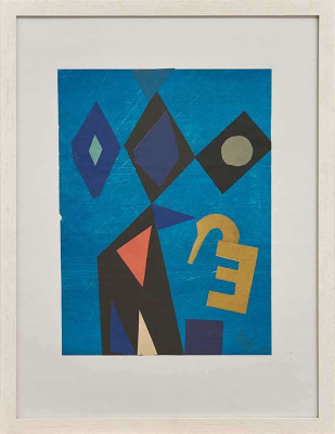 Marlene Gaßmann, Drachenfliegen, 2017 <br /> Collage, 27,8 x 20,7 cm <br /><strong>Startpreis 230 € </strong>