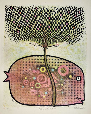 Alfredo Sosabravo, De La Laguna Nr. 1, 1975 <br /> Farblithografie, 71 x 51 cm, 7/12 <br /><strong>Startpreis 320 € </strong>