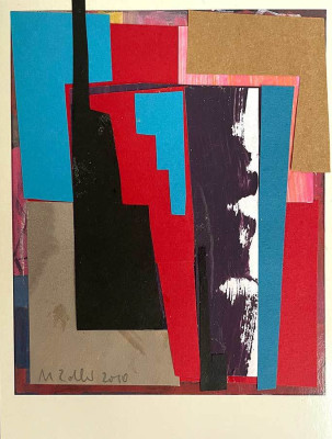Manfred Zoller, o.T., 2010 <br /> Collage, 14,8 x 10,5 cm, Rahmen optional 10 € <br /> <strong>Startpreis 90 € </strong><br /><span style="color:#FF0000;"><strong> verkauft</strong></span>