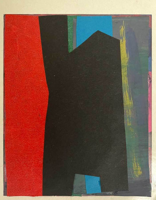 Manfred Zoller, o.T. (II), 2012 <br /> Collage, 14,8 x 10,5 cm, Rahmen optional 10 € <br /> <strong>Startpreis 80 € </strong><br /><span style="color:#FF0000;"><strong> verkauft</strong></span>