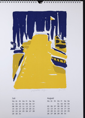 Kalender Blatt Monate 7 u. 8