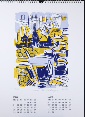 Kalender Blatt Monate 3 u. 4