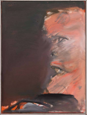 Hans Vent, Kopfprofil, 2007 <br /> Öl auf Leinwand, 40 x 30 cm<br /> <strong> Startpreis 180 € </strong><br /><span style="color:#FF0000;"><strong> verkauft</strong></span>