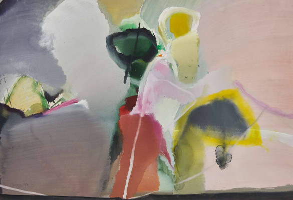 Peter Hoppe, o.T., 1996 <br /> Acryl auf Papier, 46 x 67 cm<br /> <strong> Startpreis 500 € </strong>