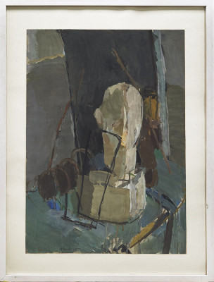 Paul Thorsten Hahn, Stillleben, 1992 <br /> Tempera auf Papier, 65 x 46,5 cm, Rahmen optional 60 € <br /> <strong> Startpreis 700 € </strong><br /><span style="color:#FF0000;"><strong> verkauft</strong></span>