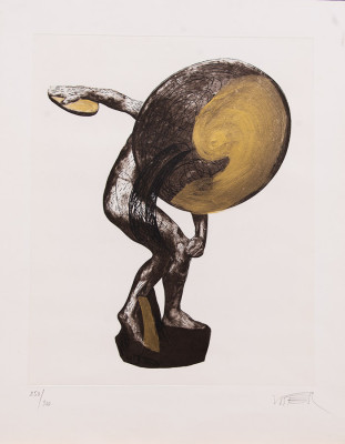 Wolf Vostell, o.T., o.J. <br /> Lithografie, 250 / 300, 49 x 40 cm <br /> <strong> Startpreis 300 € </strong>