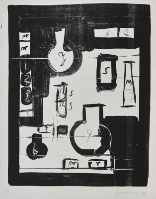 Achim Niemann, Fundstücke, 2003 <br /> Lithographie 3/6, 65 x 50 cm <br /> <strong> Startpreis 120 € </strong>