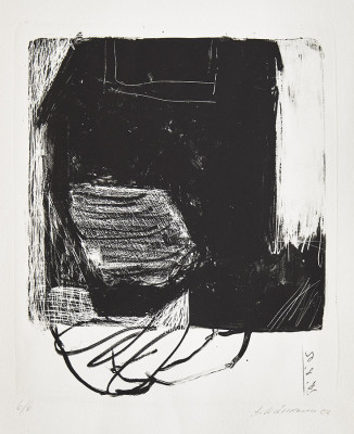 Achim Niemann, Kopf, 2002 <br /> Lithographie 6/6, 53,5 x 38 cm<br /> <strong> Startpreis 100 € </strong>