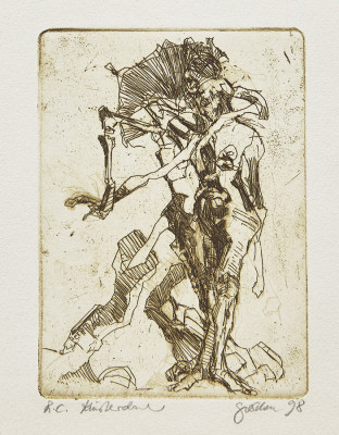 Christine Perthen, o.T., 1998 <br /> Radierung, 14 x 10 cm <br /> <strong> Startpreis 100 € </strong><br /><span style="color:#FF0000;"><strong> verkauft</strong></span>