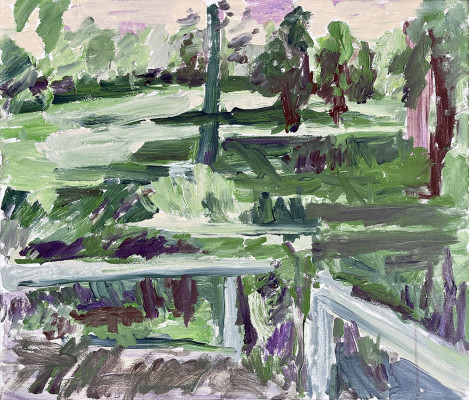 Martin Enderlein, kleiner Hügel, 2023 <br /> Acryl auf Leinwand, 60 x 70 cm, Rahmen optional <br /> <strong> Startpreis 800 € </strong>