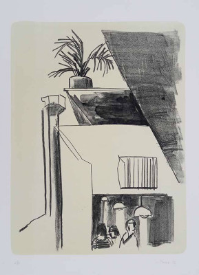 Isabel Pauer, Ein Sommertag, 2002 <br /> Lithografie, 43 x 32 cm, Rahmen optional 35 € <br /> <strong> Startpreis 170 € </strong><br /><span style="color:#FF0000;"><strong> verkauft</strong></span>