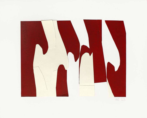 Andrea Engelmann, Welle aufrecht, 2022 <br /> Collage, Papier, Acryl 24 x 30 cm,, Rahmen optional 25 €<br /> <strong> 230 € </strong>