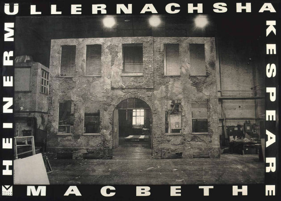 Bernd Frank, MACBETH Heiner Müller , 1982 <br /> Offset 84,1 x 118,9 cm <br /> <strong>Startpreis 150 € </strong>