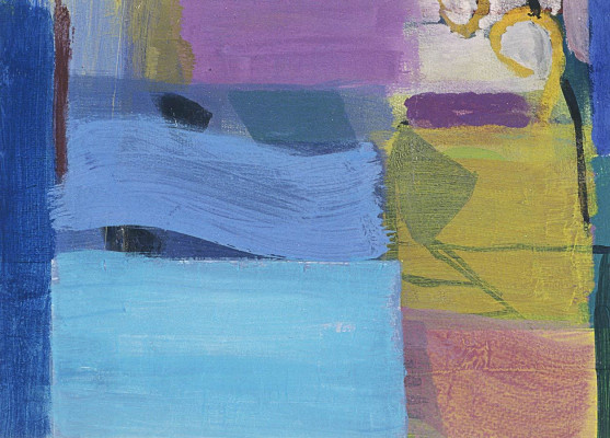 Annette Gundermann, Ziehende Landschaft, 2004 <br /> Mischtechnik auf Papier, 25 x 36 cm <br /> <strong> Startpreis 400 € </strong><br /><span style="color:#FF0000;"><strong> verkauft</strong></span>