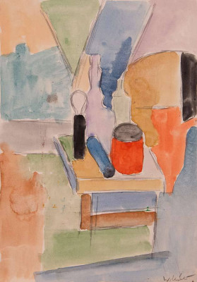 Wolfgang Leber, o.T., 1980 <br /> Aquarell auf Papier, 30 x 21 cm<br /> <strong> Startpreis 120 € </strong><br /><span style="color:#FF0000;"><strong> verkauft</strong></span>