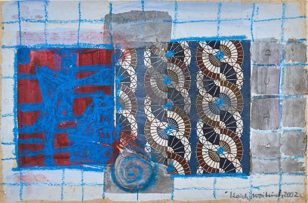 Heidi Woitinek, o.T., 2002 <br /> MT auf Papier, 22 x 34 cm <br /> <strong>Startpreis 115 € </strong><br />