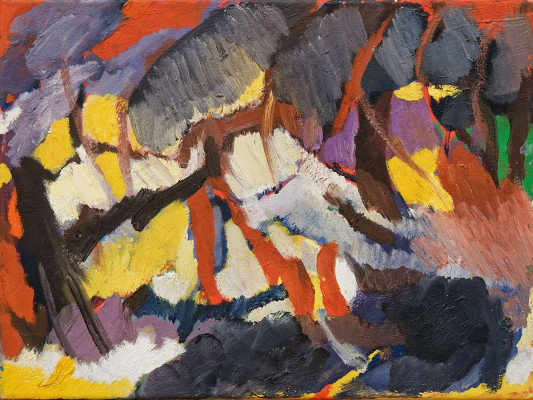 Midele Schade, heiter, 2012 <br /> Öl auf Leinwand, 30 x 40 cm, Rahmen optional 20 € <br /><strong> Startpreis 300 € </strong><br /><strong>VERKAUFT</strong>