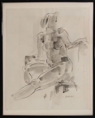 Ulrich Jörke, ohne Titel, 2011 <br /> Aquarell, 43 x 36 cm, Rahmen optional 10 € <br /><strong> Startpreis 250 € </strong>