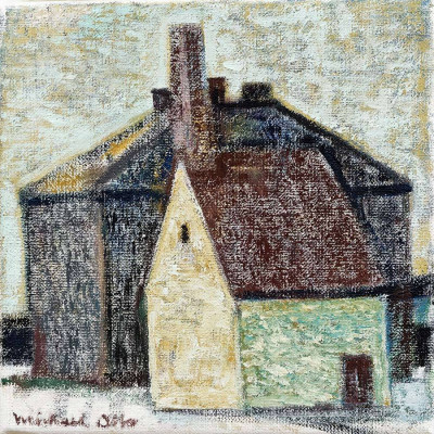 Michael Otto, Verlassen, 2025 <br /> Ölfarbe, Leinwand, 20 x 20 cm, <br /><strong> Startpreis 300 € </strong> <br /><strong>VERKAUFT</strong>